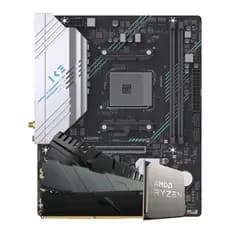 Kit Upgrade, AMD Ryzen 5 5500, Placa Mãe Chipset B550, Memória DDR4 16GB