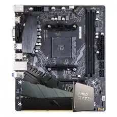 Kit Upgrade, AMD Ryzen 5 5500, Placa Mãe Chipset A520, Memória DDR4 16GB