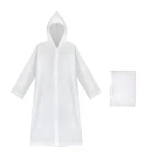 Capa De Chuva Impermeável Transparente Dobrável Reutilizável Unissex JustGoFit
