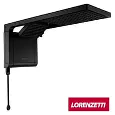 Chuveiro Elétrico Eletrônico 220V /127v Preto Fosco Quadrado Acqua Duo Ultra Lorenzetti