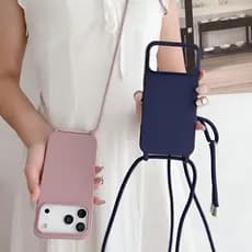 Capinha Case Com Alça Para iPhone 14/15 PLUS/16E 17 17AIR 17PRO 17PROMAX 12PROMAX