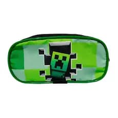 Estojo de Lápis Escolar Duplo Unissex com Vivo Minecraft Game