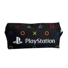 Estojo de Lápis Escolar Dois Compartimentos Unissex Playstation Game