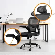 Cadeira Gamer Escritório Ergonômica Preta Giratória Reclinável Ajustável Apoio Lombar