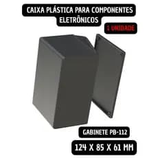 Caixa Plástica Para Montagem Gabinete Pb-112 Componentes Eletrônicos 5003-A