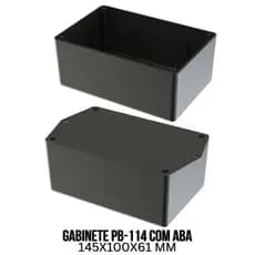 Gabinete Plástico Pb-114 Com Aba Caixa Para Projetos Eletrônicos 145x100x61mm 5020-A