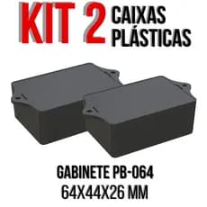 Kit 2 Peças Caixa Plástica Pb-064 Montagem Circuito Elétrico 5009-K2