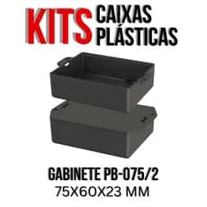 Kits Caixa Plástica Para Componentes Eletrônicos Gabinete Pb-075/2 5025-K-C1