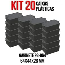 Kit 20 Unidades Gabinete Plástico Pb-064 Circuito Eletrônico 5009-K20