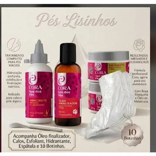 Kit Spa dos Pés Rosa Mosqueta + Parafina Argan + Esfoliante + Espátula 222+Óleo Finalizador Rosa Mosqueta 💖✨