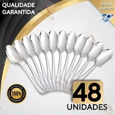 Jogo colher de mesa sopa com 6/12/18/24/36/48 peças em aço inox talher