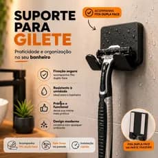 Suporte Para Parelho De Barbear Lamina Gillette Gilete Prestobarba