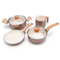 Conjunto de Panelas 4 Peças Revest+ Cerâmica Premium Gold Antiaderente