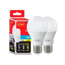 Kit 2 Lâmpadas Led 15w Branca Fria 6500k E27 Bivolt 1311lm