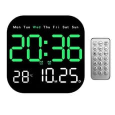 Relógio Digital Números Grandes Led Parede Mesa USB Alarme  Cronômetro Termômetro Despertador Sala ⏰