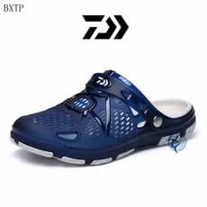 Novas Sandálias de Pesca Masculinas para Exterior, Sapatos Rasgados de Alta Qualidade, Sapatos de Borracha Eva, Chinelos