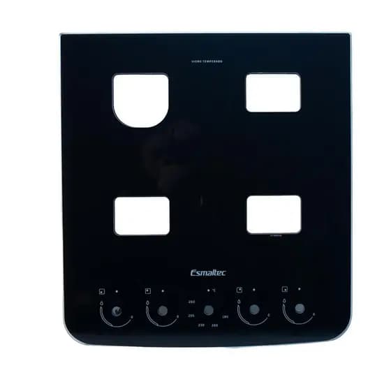 Mesa De Vidro Tampo Fogão Jade Glass E Agata Glass 4 Bocas