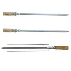 Espeto Simples e Triplo Churrasqueira Inox AGR Arke 3unid
