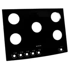 Mesa De Vidro Tampo Fogão Atlas Mônaco Top Glass 5 Bocas Preto