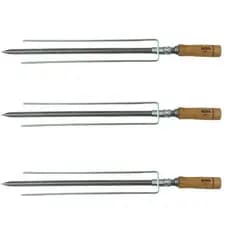 Espeto Triplo Churrasqueira Giratória Arke Inox AGR 3 unid