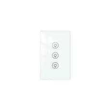 Smart Interruptor Inteligente MOES Zigbee Dimmer 3 Canais/Teclas Touch Branco para Automação
