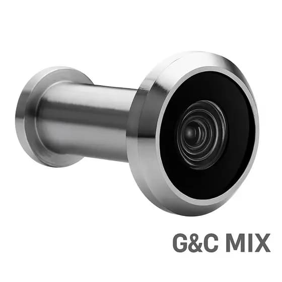 Olho Mágico 200° Inox p/ Porta 35-60mm - 1 Unidade
