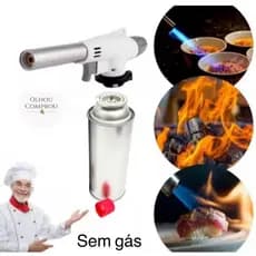 Acedendor churrasqueira maçarico cozinha regulagem manual Ntk