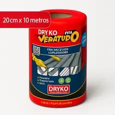 Fita Manta Asfáltica Aluminizada 20cm x 10mt Multiuso Vedatudo
