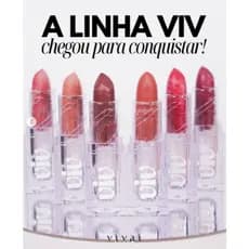 Batom em Bala Cremoso Hidratante Viv - Vivai 6 cores Mesclado com Hidratante