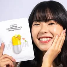 Máscara Facial Coreana Lebelage Vitamin Mask Pack Hidratação Profunda Ilumina Revigora Pele