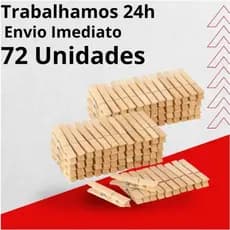 PRENDEDOR PREGADOR 72 UNIDADES MUITO RESISTENTE