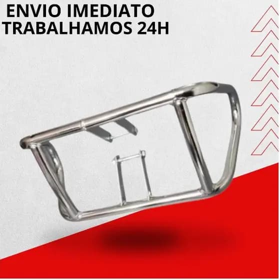 Mata Cachorro + Parafuso Protetor de Motor Tipo Frances 160 Start Fan Titan 125 150 Cg 160 Cromada