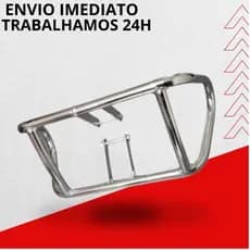 Mata Cachorro + Parafuso Protetor de Motor Tipo Frances 160 Start Fan Titan 125 150 Cg 160 Cromada