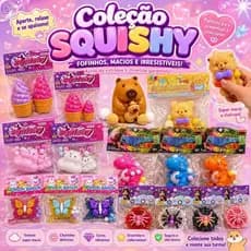Squishy Brinquedo de Aperto – Bichinho Mochi Super Fofo, Anti-stress e Relaxante