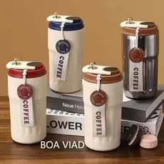 Copo Térmico Inteligente 450ml em Aço Inoxidável 316 com Tampa Isolante