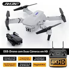 Drone DLI 4K Iniciante com Dupla Câmera 180°, Estável, Fácil de Controlar e Perfeito para Presente