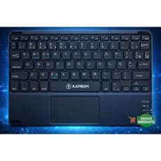 Teclado Sem Fio Bluetooth Com TouchPad Celular-Laptop-Tablet