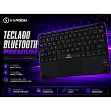 Teclado Bluetooth Sem Fio com Touchpad Para Diferentes Tipos De Tablet / Smart TV / TV Box / Android / iOS / Windows
