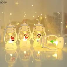 qo Enfeites De Natal Lanterna LED Luz Papai Noel Boneco De Neve Árvore Feliz Decorações Para Casa 2025 br