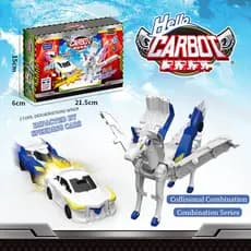 2 Em 1 Transformador Unicórnio Carro Unidade Série Brinquedo De Colisão Automática
