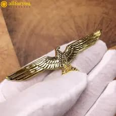 ALLFORYOU1 Broche Pin , Emblema De Metal De Águia Alemã Retrô Vintage , Decoração De Lembrança Antiferrugem À Prova De I