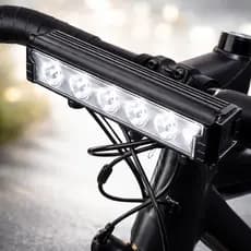 Farol de Bicicleta LED Recarregável com 5 Leds de Alta Potência e Iluminação 20.000 Lumens