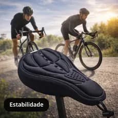 Capa Para Banco Leve em Gel Silicone Selim Ajustável Almofada Forro Bike Bicicleta Ciclismo Confortável