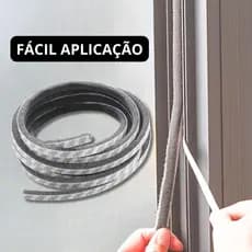 Fita Veda 5x10mm 10 Metros Fresta Escovinha Porta Janela Escova Vedação Adesiva Autocolante