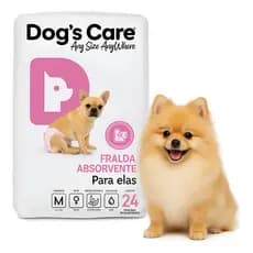 Kit 60 Un Fralda Higiênica Cachorro FEMEA Descartável P M GG Passeios Cio Viagens Dogs Care Cães Pet