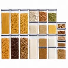 Potes Herméticos Acrílico qualyplass Premium Organização Alimentos 22 Pçs