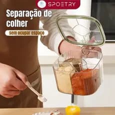 4 em 1 Dispenser para Temperos Cozinha-Molho de pimenta sal - Utensílios para Restaurante e Casa
