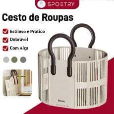 Cesto de Roupas Sujas Dobrável de Tecido com alça , Organizador de roupas-Organizador multifuncional Para quarto