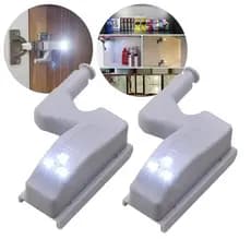 2 Luminária Dobradiça Led Quality Home Para Armário