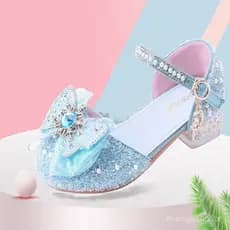Sapatos para Meninas, Sandálias de Salto Alto para Crianças, Princesa Aisha, Sandálias de Cristal Padrão com Sola Maci 3